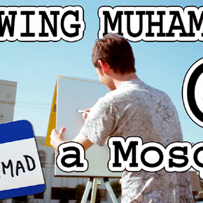 Drawing Muhammad in Front of a Mosque